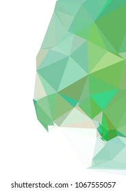 Low poly mosaic background. Template design, list, front page, brochure layout, banner, idea, cover, print, flyer, book, blank, card, ad, sign, sheet. Copy space. Vector clip art.