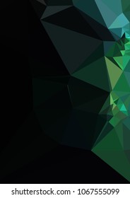 Low poly mosaic background. Template design, list, front page, brochure layout, banner, idea, cover, print, flyer, book, blank, card, ad, sign, sheet. Copy space. Vector clip art.