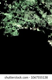 Low poly mosaic background. Template design, list, front page, brochure layout, banner, idea, cover, print, flyer, book, blank, card, ad, sign, sheet. Copy space. Vector clip art.