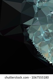 Low poly mosaic background. Template design, list, front page, brochure layout, banner, idea, cover, print, flyer, book, blank, card, ad, sign, sheet. Copy space. Vector clip art.