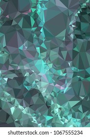Low poly mosaic background. Template design, list, front page, brochure layout, banner, idea, cover, print, flyer, book, blank, card, ad, sign, sheet. Copy space. Vector clip art.