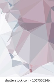 Low poly mosaic background. Template design, list, front page, brochure layout, banner, idea, cover, print, flyer, book, blank, card, ad, sign, sheet. Copy space. Vector clip art.
