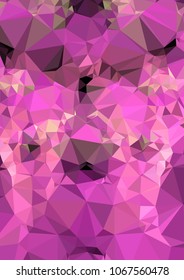 Low poly mosaic background. Template design, list, front page, brochure layout, banner, idea, cover, print, flyer, book, blank, card, ad, sign, sheet. Copy space. Vector clip art.