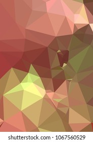Low poly mosaic background. Template design, list, front page, brochure layout, banner, idea, cover, print, flyer, book, blank, card, ad, sign, sheet. Copy space. Vector clip art.