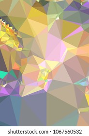 Low poly mosaic background. Template design, list, front page, brochure layout, banner, idea, cover, print, flyer, book, blank, card, ad, sign, sheet. Copy space. Vector clip art.