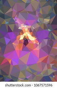 Low poly mosaic background. Template design, list, front page, brochure layout, banner, idea, cover, print, flyer, book, blank, card, ad, sign, sheet. Copy space. Vector clip art.