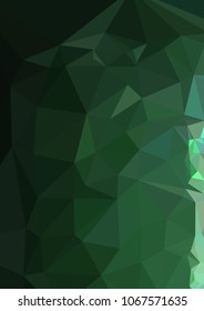 Low poly mosaic background. Template design, list, front page, brochure layout, banner, idea, cover, print, flyer, book, blank, card, ad, sign, sheet. Copy space. Vector clip art.