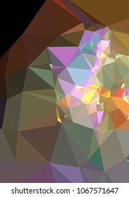 Low poly mosaic background. Template design, list, front page, brochure layout, banner, idea, cover, print, flyer, book, blank, card, ad, sign, sheet. Copy space. Vector clip art.