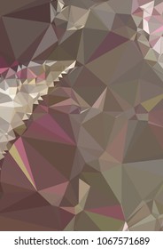 Low poly mosaic background. Template design, list, front page, brochure layout, banner, idea, cover, print, flyer, book, blank, card, ad, sign, sheet. Copy space. Vector clip art.