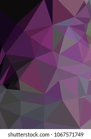 Low poly mosaic background. Template design, list, front page, brochure layout, banner, idea, cover, print, flyer, book, blank, card, ad, sign, sheet. Copy space. Vector clip art.