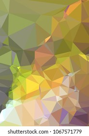 Low poly mosaic background. Template design, list, front page, brochure layout, banner, idea, cover, print, flyer, book, blank, card, ad, sign, sheet. Copy space. Vector clip art.