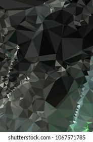 Low poly mosaic background. Template design, list, front page, brochure layout, banner, idea, cover, print, flyer, book, blank, card, ad, sign, sheet. Copy space. Vector clip art.