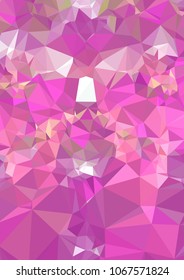 Low poly mosaic background. Template design, list, front page, brochure layout, banner, idea, cover, print, flyer, book, blank, card, ad, sign, sheet. Copy space. Vector clip art.