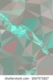 Low poly mosaic background. Template design, list, front page, brochure layout, banner, idea, cover, print, flyer, book, blank, card, ad, sign, sheet. Copy space. Vector clip art.