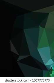Low poly mosaic background. Template design, list, front page, brochure layout, banner, idea, cover, print, flyer, book, blank, card, ad, sign, sheet. Copy space. Vector clip art.