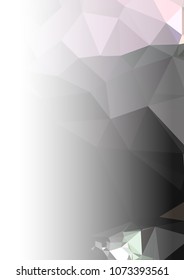 Low poly mosaic background. Template design, list, front page, brochure layout, banner, idea, cover, print, flyer, book, blank, card, ad, sign, sheet. Copy space. Vector clip art.