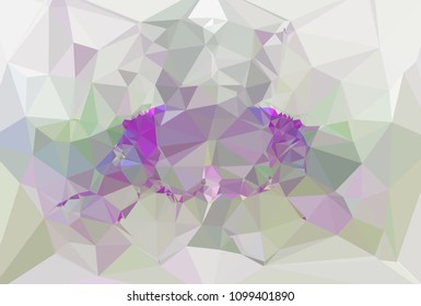 Low poly mosaic background. Template design, list, front page, brochure layout, banner, idea, cover, print, flyer, book, blank, card, ad, sign, sheet. Copy space. Vector clip art.