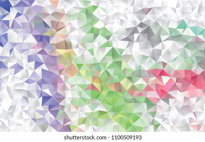 Low poly mosaic background. Template design, list, front page, brochure layout, banner, idea, cover, print, flyer, book, blank, card, ad, sign, sheet. Copy space. Vector clip art.