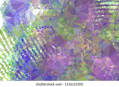 Low poly mosaic background. Template design, list, front page, brochure layout, banner, idea, cover, print, flyer, book, blank, card, ad, sign, sheet. Copy space. Vector clip art.