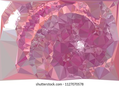 Low poly mosaic background. Template design, list, front page, brochure layout, banner, idea, cover, print, flyer, book, blank, card, ad, sign, sheet. Copy space. Vector clip art.