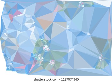 Low poly mosaic background. Template design, list, front page, brochure layout, banner, idea, cover, print, flyer, book, blank, card, ad, sign, sheet. Copy space. Vector clip art.