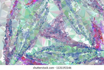 Low poly mosaic background. Template design, list, front page, brochure layout, banner, idea, cover, print, flyer, book, blank, card, ad, sign, sheet. Copy space. Vector clip art.