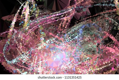 Low poly mosaic background. Template design, list, front page, brochure layout, banner, idea, cover, print, flyer, book, blank, card, ad, sign, sheet. Copy space. Vector clip art.