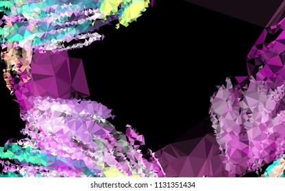 Low poly mosaic background. Template design, list, front page, brochure layout, banner, idea, cover, print, flyer, book, blank, card, ad, sign, sheet. Copy space. Vector clip art.
