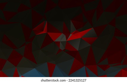 Bajo fondo de mosaico de poli. Diseño de plantilla. Copiar espacio. Imágenes prediseñadas de vectores.

