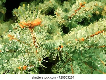 Low poly mosaic background. Template design, list, front page, brochure layout, banner, idea, cover, print, flyer, book, blank, card, ad, sign, sheet.  Vector clip art.