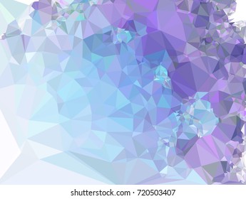 Low poly mosaic background. Template design, list, front page, brochure layout, banner, idea, cover, print, flyer, book, blank, card, ad, sign, sheet.  Vector clip art.