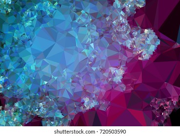 Low poly mosaic background. Template design, list, front page, brochure layout, banner, idea, cover, print, flyer, book, blank, card, ad, sign, sheet.  Vector clip art.