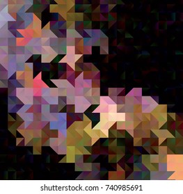 Low poly mosaic background. Template design, list, front page, brochure layout, banner, idea, cover, print, book, blank, card, ad, sign, sheet.  Vector clip art.