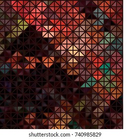 Low poly mosaic background. Template design, list, front page, brochure layout, banner, idea, cover, print, book, blank, card, ad, sign, sheet.  Vector clip art.