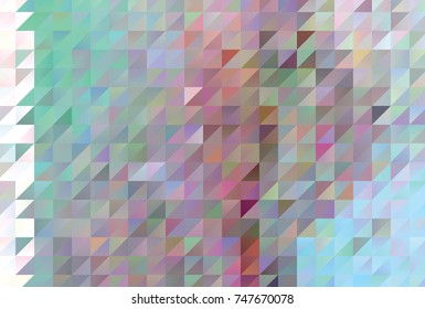 Low poly mosaic background. Template design, list, front page, brochure layout, banner, idea, cover, print, flyer, book, blank, card, ad, sign, sheet. Copy space. Vector clip art.