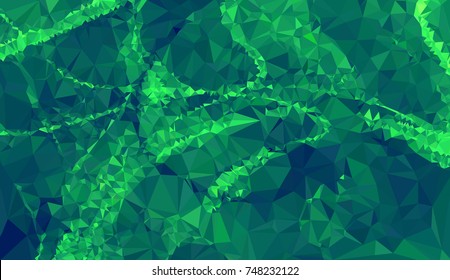 Low poly mosaic background. Template design, list, front page, brochure layout, banner, idea, cover, print, flyer, book, blank, card, ad, sign, sheet. Copy space. Vector clip art.