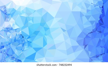 Low poly mosaic background. Template design, list, front page, brochure layout, banner, idea, cover, print, flyer, book, blank, card, ad, sign, sheet. Copy space. Vector clip art.