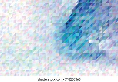 Low poly mosaic background. Template design, list, front page, brochure layout, banner, idea, cover, print, flyer, book, blank, card, ad, sign, sheet. Copy space. Vector clip art.