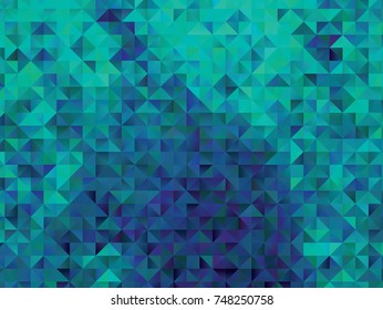 Low poly mosaic background. Template design, list, front page, brochure layout, banner, idea, cover, print, flyer, book, blank, card, ad, sign, sheet. Copy space. Vector clip art.