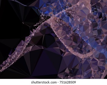 Low poly mosaic background. Template design, list, front page, brochure layout, banner, idea, cover, print, flyer, book, blank, card, sheet. Copy space. Vector clip art.