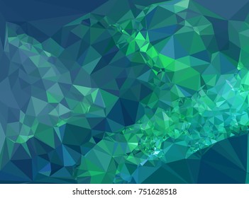 Low poly mosaic background. Template design, list, front page, brochure layout, banner, idea, cover, print, flyer, book, blank, card, sheet. Copy space. Vector clip art.