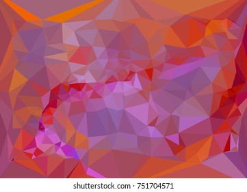 Low poly mosaic background. Template design, list, front page, brochure layout, banner, idea, cover, print, flyer, book, blank, card, sheet. Copy space. Vector clip art.