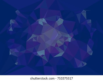 Low poly mosaic background. Template design, list, front page, brochure layout, banner, idea, cover, print, flyer, book, blank, card, sheet. Copy space. Vector clip art.
