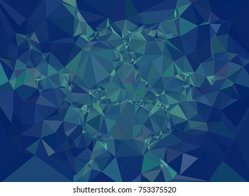 Low poly mosaic background. Template design, list, front page, brochure layout, banner, idea, cover, print, flyer, book, blank, card, sheet. Copy space. Vector clip art.