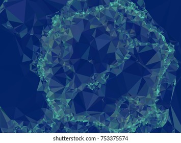 Low poly mosaic background. Template design, list, front page, brochure layout, banner, idea, cover, print, flyer, book, blank, card, sheet. Copy space. Vector clip art.