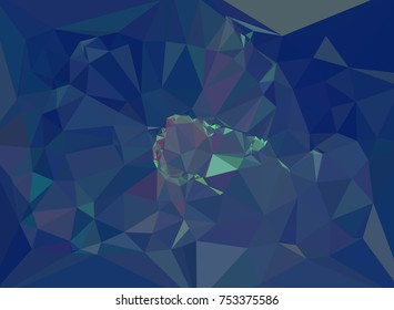 Low poly mosaic background. Template design, list, front page, brochure layout, banner, idea, cover, print, flyer, book, blank, card, sheet. Copy space. Vector clip art.