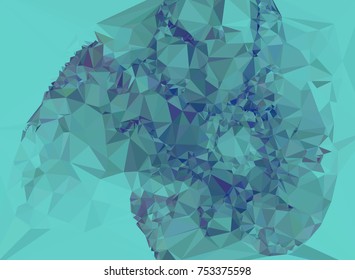 Low poly mosaic background. Template design, list, front page, brochure layout, banner, idea, cover, print, flyer, book, blank, card, sheet. Copy space. Vector clip art.