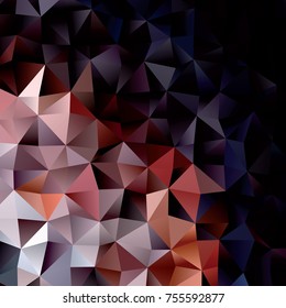 Low poly mosaic background. Template design, list, front page, brochure layout, banner, idea, cover, print, flyer, book, blank, card, sheet. Copy space. Vector clip art