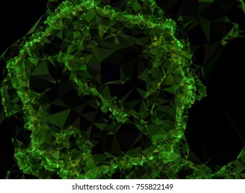 Low poly mosaic background. Template design, list, front page, brochure layout, banner, idea, cover, print, flyer, book, blank, card, sheet. Copy space. Vector clip art
