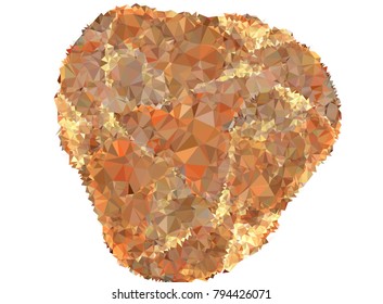 Low poly mosaic background. Template design, list, front page, brochure layout, banner, idea, cover, print, flyer, book, blank, card, ad, sign, sheet. Copy space. Vector clip art.